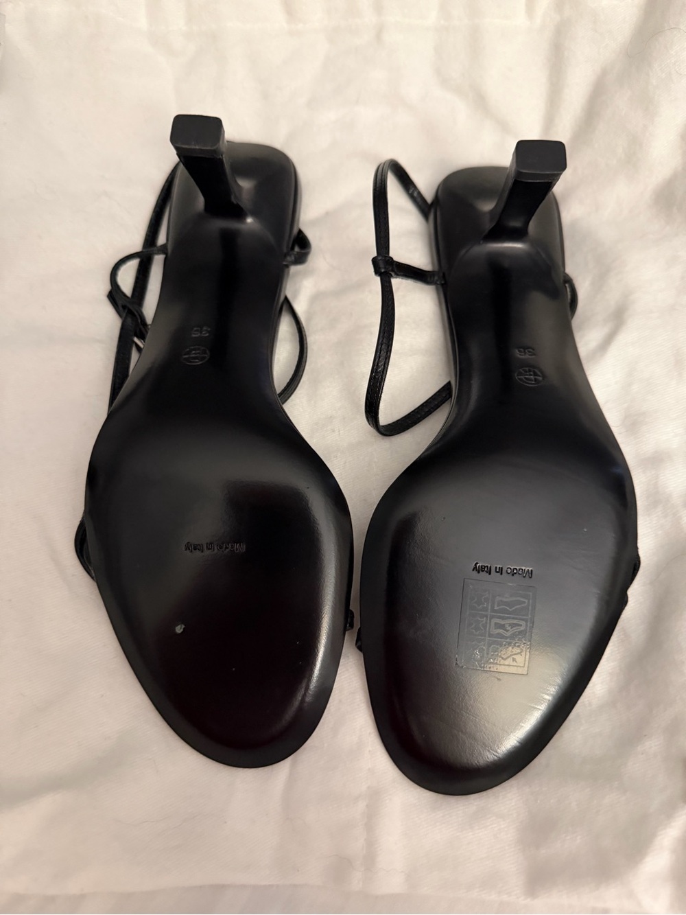 The Row Bare Sandal, Black, Size 36 - Picture 8 of 11